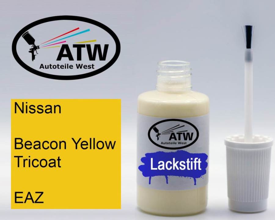 Nissan, Beacon Yellow Tricoat, EAZ: 20ml Lackstift, von ATW Autoteile West.